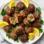 Lemon Herb Mediterranean Meatballs