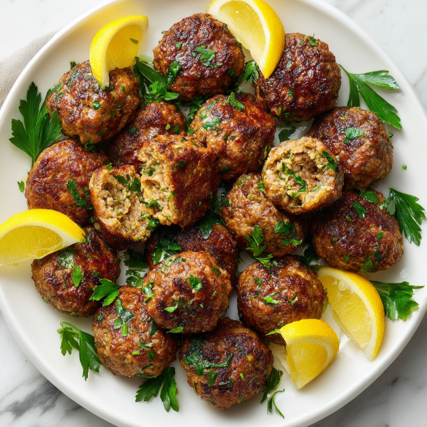 Lemon Herb Mediterranean Meatballs