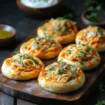 Cheesy Chicken Curry Pizza Buns