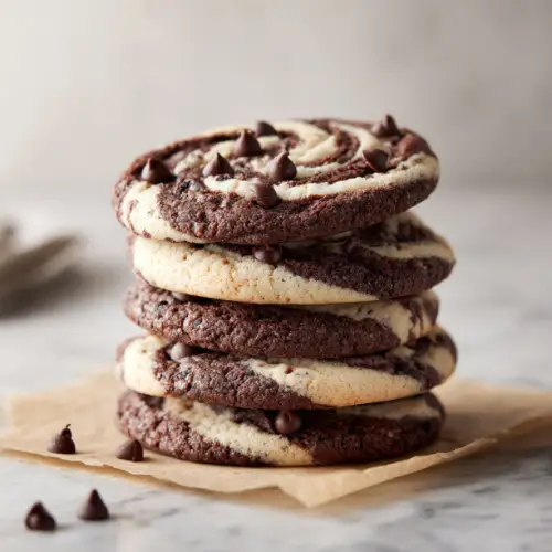 Marble Chocolate Chip Swirl Cookies