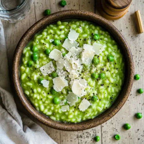 Creamy Green Pea Risotto