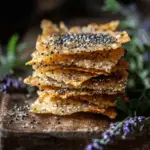 Savory Parmesan Chia Seed Crackers 3 Savory Parmesan Chia Seed Crackers