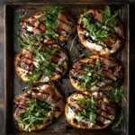 Mini Prosciutto & Arugula Flatbread Pizzas