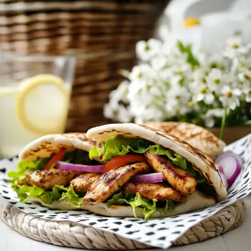 Sesame Chicken Pita Pockets
