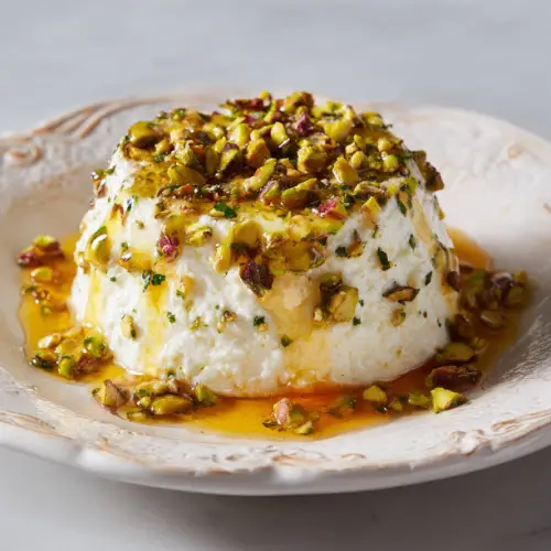 Whipped Ricotta with Honey & Pistachios