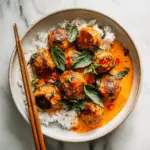 Thai Coconut Curry Chicken Meatballs