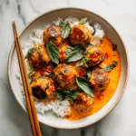 Thai Coconut Curry Chicken Meatballs