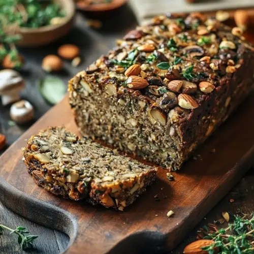 Savory Mushroom and Nut Loaf