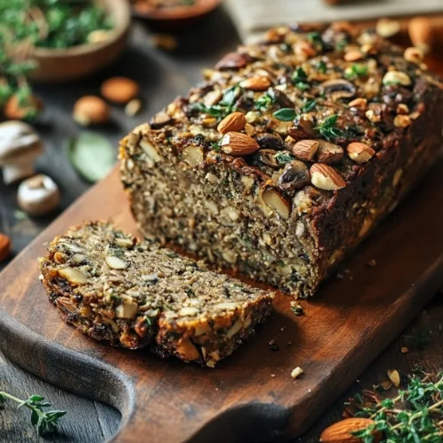Savory Mushroom and Nut Loaf