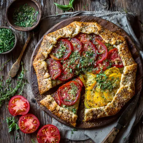 Heirloom Tomato Ricotta Galette
