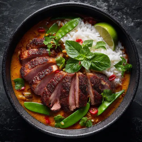 Thai Red Curry Duck with Jasmine Rice