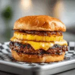 Grilled Pineapple Teriyaki Burger