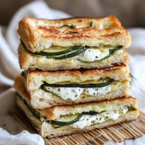 Grilled Zucchini & Goat Cheese Sandwich (Croque Courgette et Chèvre)