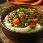 Hearty Lentil Stew with Mashed Potatoes