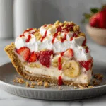 Strawberry Banana Cream Pie