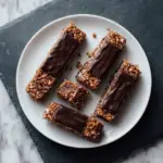 Crunchy Chocolate-Coated Peanut Butter Protein Bars