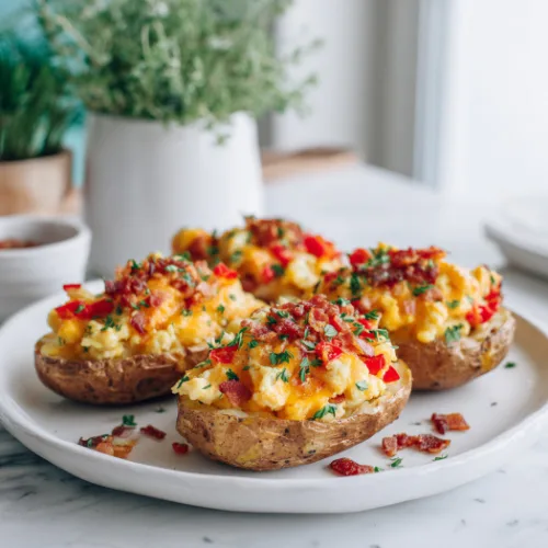Stuffed Breakfast Baked Potatoes