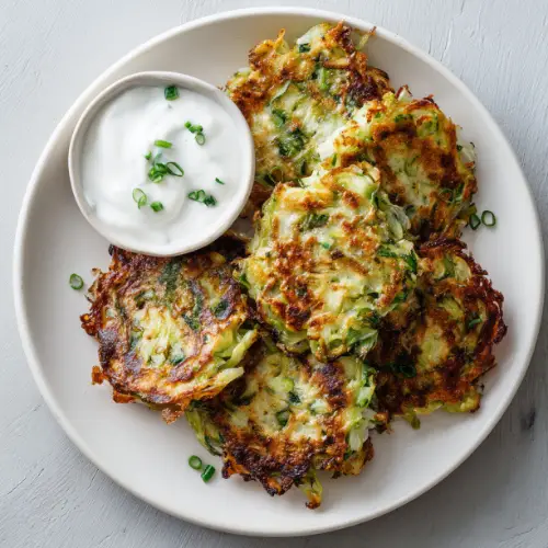 Crispy Cabbage and Scallion Fritters