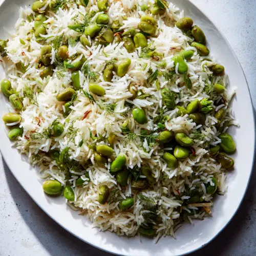 Persian Dill Rice with Fava Beans (Baghali Polo)
