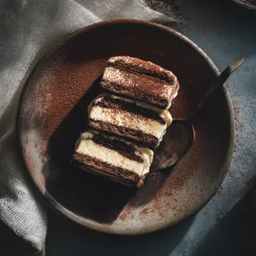 Tiramisu Ice Cream Sandwich Bars