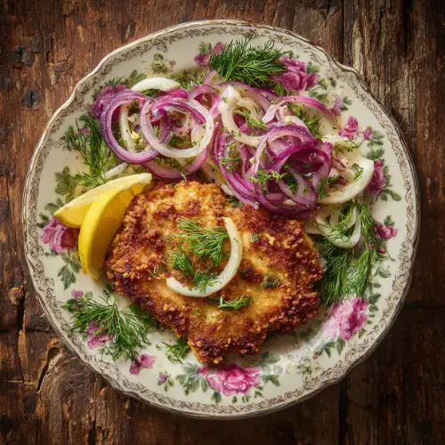 Crispy Walnut-Crusted Chicken Cutlets with Fennel Salad