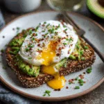 Avocado Toast with Poached Egg and Chili Flakes