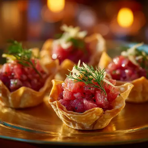 Tuna Tartare Bites with Fennel and Citrus