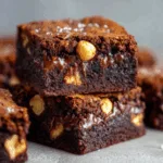 Double Chocolate Hazelnut Brookies