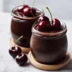 Dark Cherry Chocolate Smoothie Jars
