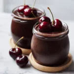 Dark Cherry Chocolate Smoothie Jars