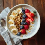 Vanilla Chia Pudding with Fresh Fruit & Granola