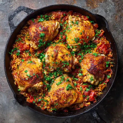 One-Pot Spanish Chicken and Rice
