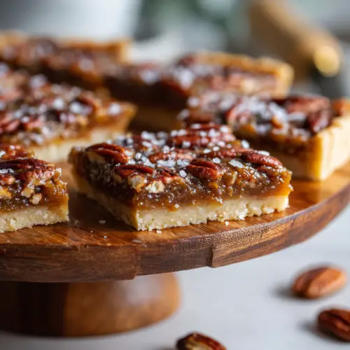 Salted Caramel Pecan Pie Bars