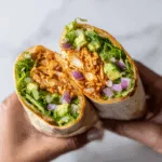 Buffalo Chicken Wraps with Avocado & Romaine