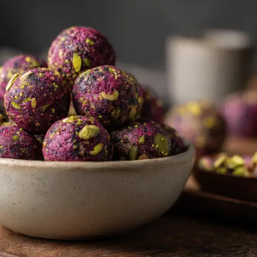 Berry Pistachio Energy Bites