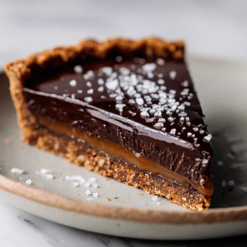 Salted Caramel Chocolate Tart
