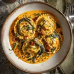 Creamy Sun-Dried Tomato Spinach Ravioli
