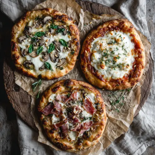 Rustic Flatbread Pizzas (Three Ways)