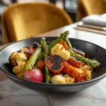Charred Seasonal Vegetables with Balsamic Garlic Glaze