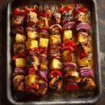 Grilled Teriyaki Chicken Pineapple Skewers