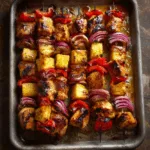 Grilled Teriyaki Chicken Pineapple Skewers