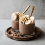 Chocolate Banana Chia Pudding Cups