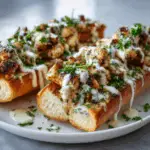 Grilled Chicken Skewer Sandwiches with Garlic Sauce