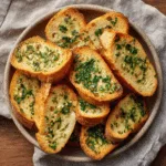 Crispy Garlic Herb Baguette Slices
