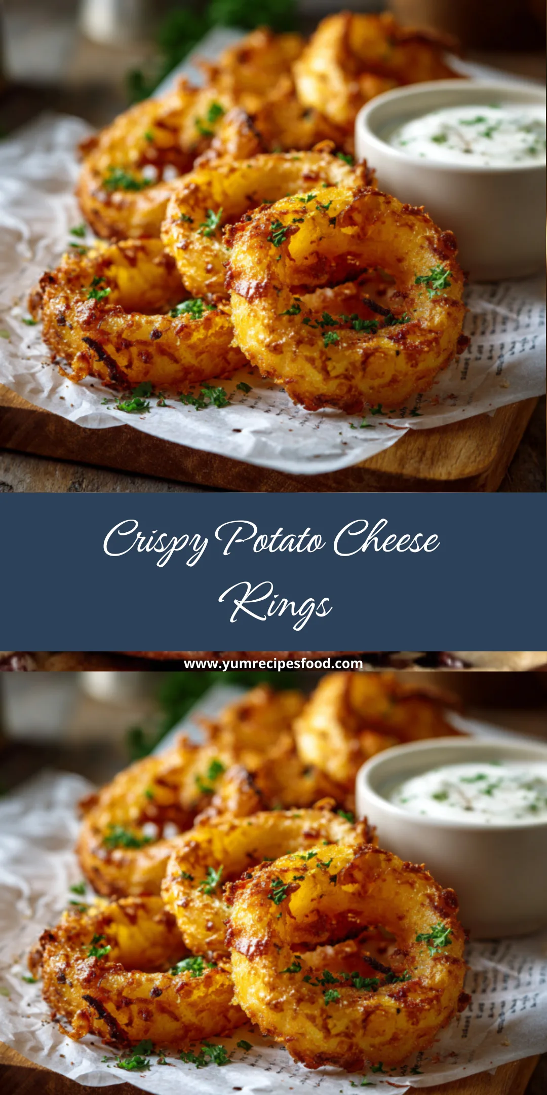 Crispy Potato Cheese Rings