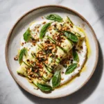 Grilled Zucchini with Whipped Ricotta & Pine Nuts