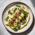 Grilled Zucchini with Whipped Ricotta & Pine Nuts