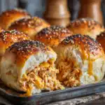 Stuffed Chicken & Cheese Buns with Poppy Seeds 3 Stuffed Chicken & Cheese Buns with Poppy Seeds