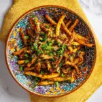 Middle Eastern Spiced Fries with Caramelized Onions