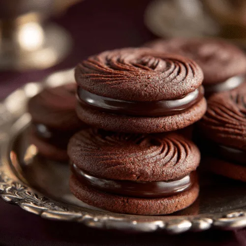 Moroccan Chocolate Almond Ghriba Sandwich Cookies
